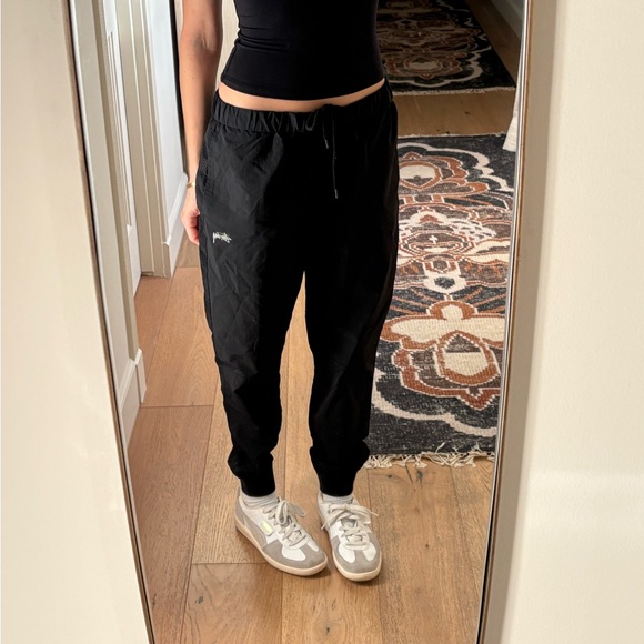 STÜSSY YsK Black Nylon Jogger Track Pants w/ Mesh Size Small - Picture 5 of 15